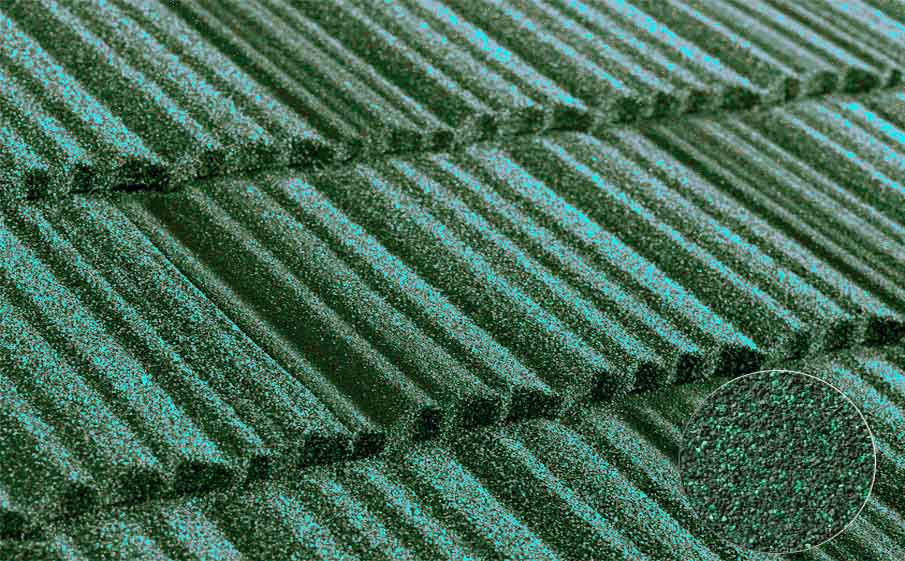 Композитная черепица METROTILE МетроШейк - II зеленый, 1330*410 мм